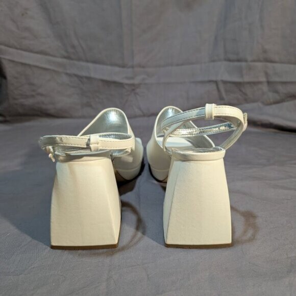 Circus NY by Sam Edelman Women's Miranda Two Piece Platform Sandals - White 9.5 - Picture 8 of 14